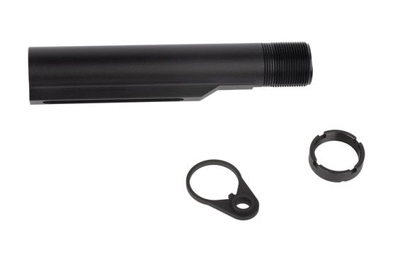 The Noveske Mil Spec buffer tube is made from durable aluminum with a hardcoat anodized finish